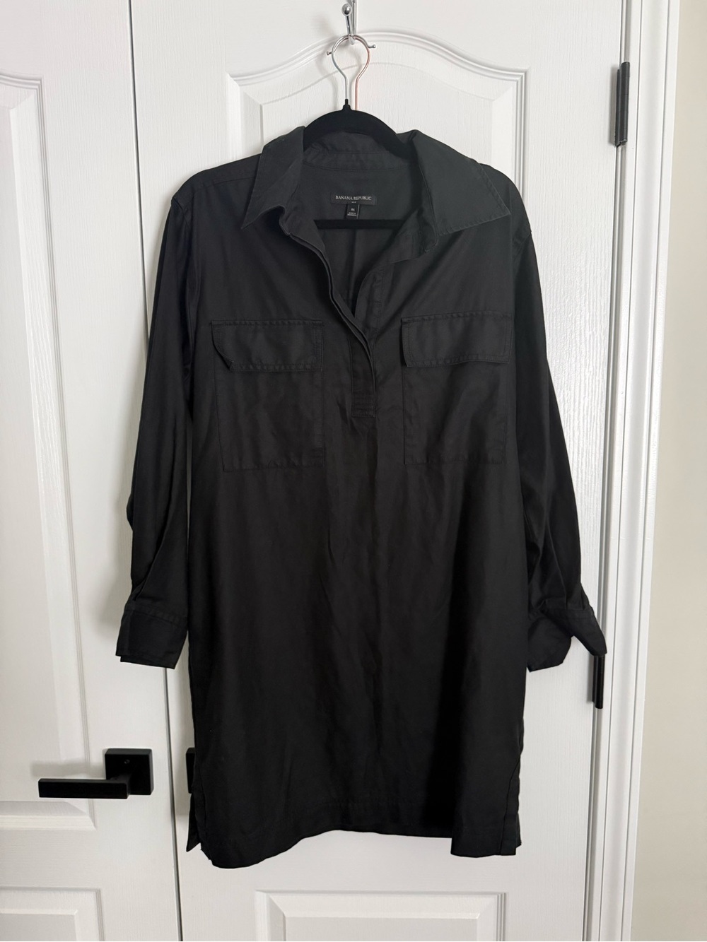 Banana Republic Black Lightweight Shirt Jacket